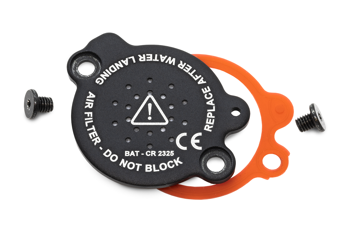 LB ARES II battery cover with air filter - Black