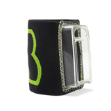 LB ARES Elastic Wrist Mount — Black/Green with Transparent Holder