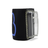 LB ARES Elastic Wrist Mount — Black/Blue with Transparent Holder