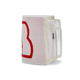 LB ARES Elastic Wrist Mount — White/Red with Transparent Holder
