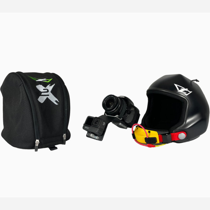 Tonfly 2X Bag with 2X helmet and camera equipment