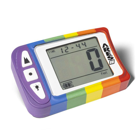 L&B ARES II Digital Skydiving Altimeter - Rainbow