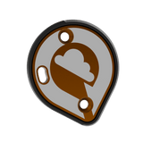 Cookie C45 side plates - Orange Loop