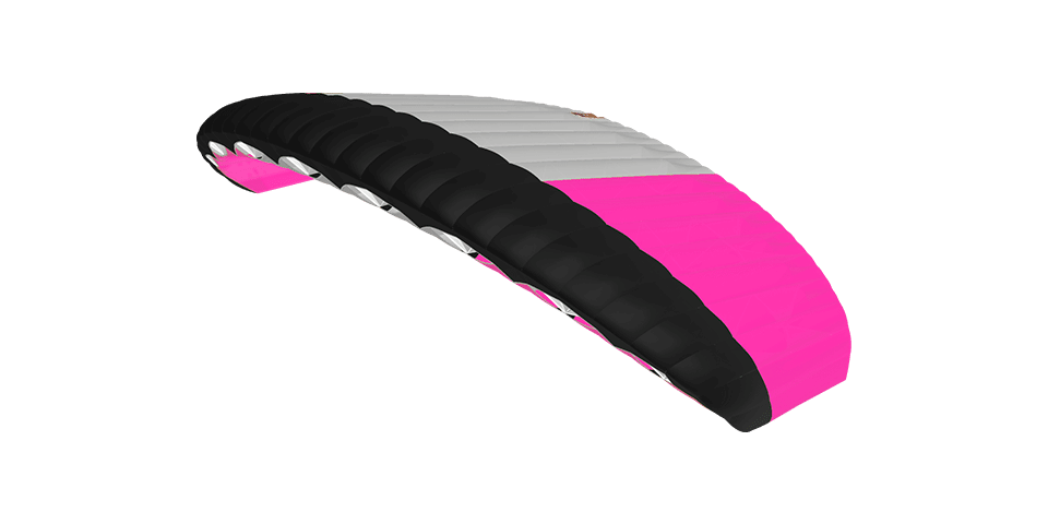 JYRO Petra Skydiving Canopy - JYRO Petra parachute product image from colour picker pink black and white canopy