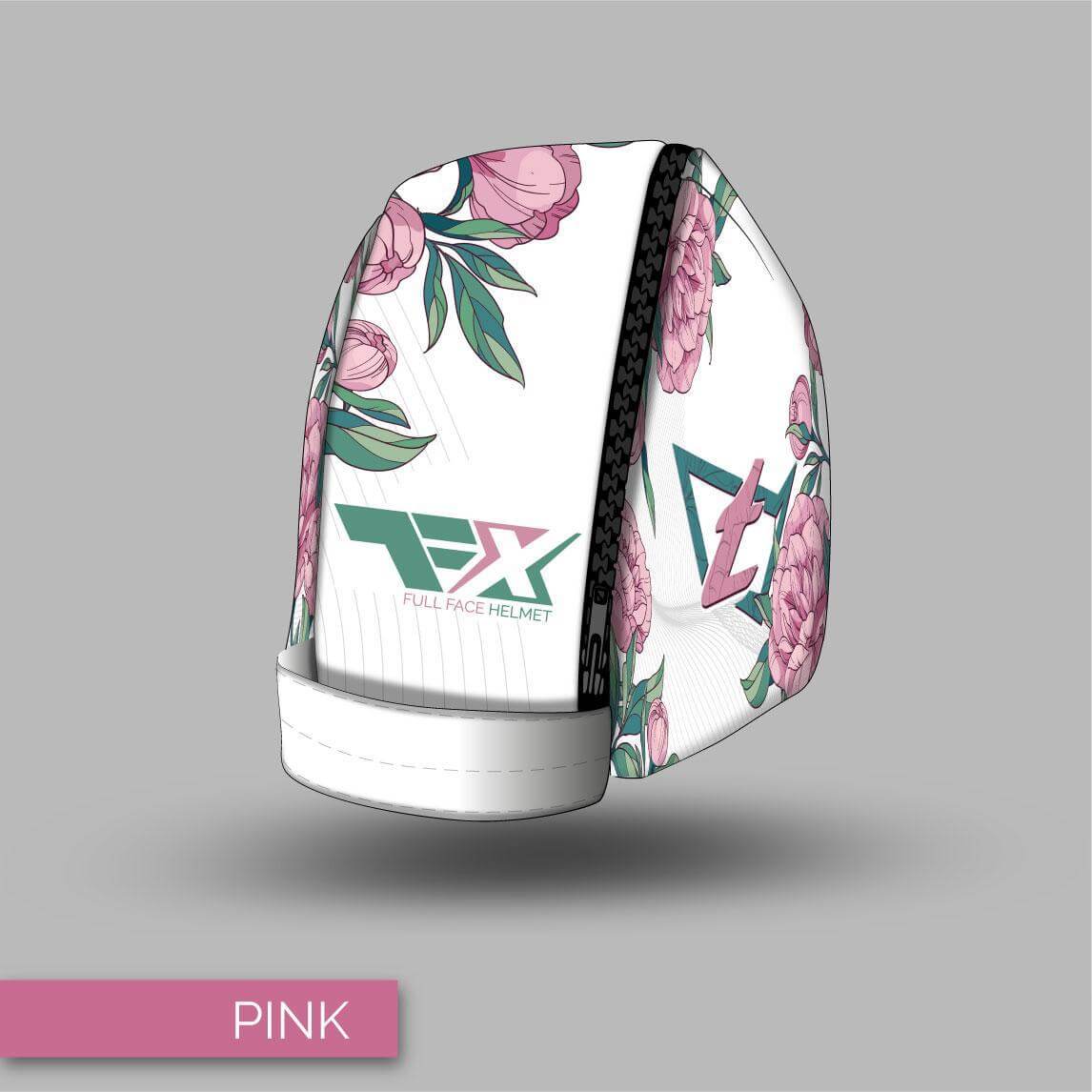 Tonfly TFX Helmet Bag - Floral Design - Floral Design Pink front view