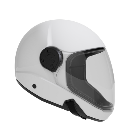 Cookie C45 Gloss White skydiving helmet