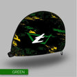 Tonfly TFX Helmet Bag - Grunge Design - Grunge Design Green side view