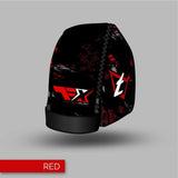 Tonfly TFX Helmet Bag - Grunge Design - Grunge Design Red front view