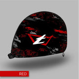 Tonfly TFX Helmet Bag - Grunge Design - Grunge Design Red side view