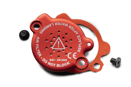 LB ARES II battery cover with air filter - Red