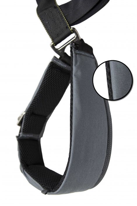 UPT reference image showing rolled-edge leg pads with a finished edge detail.