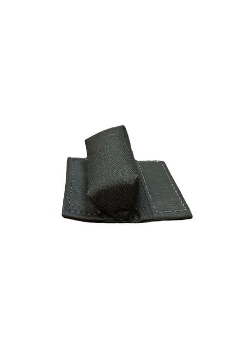 UPT reference photo showing a black Dual Tuck Tab FreeFly main pilot-chute pud with two side tuck tabs.