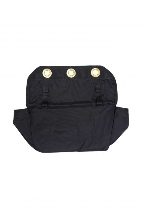 UPT reference image showing a stowed deployment bag with visible stow bands and canopy fabric.
